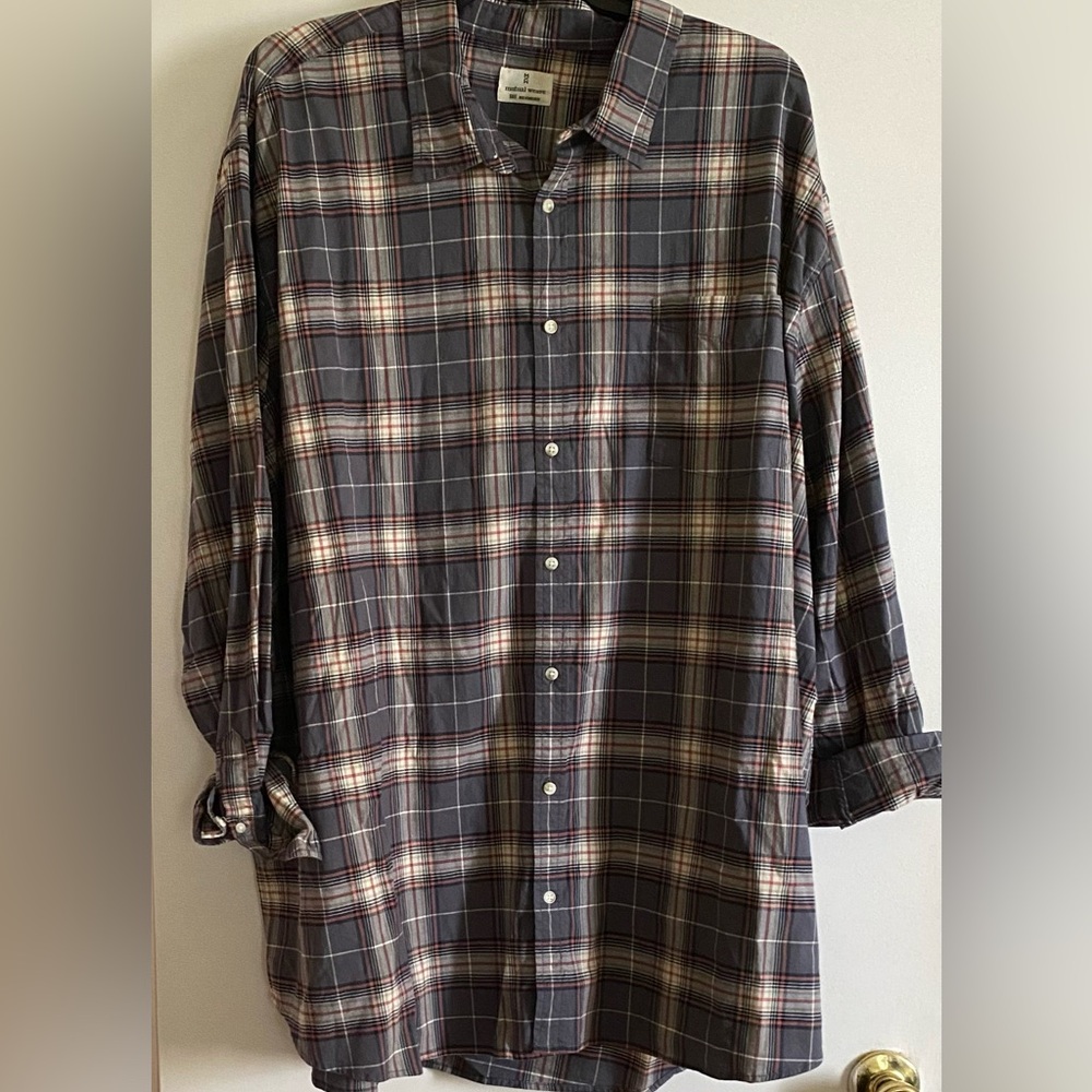 Big&Tall plaid shirt